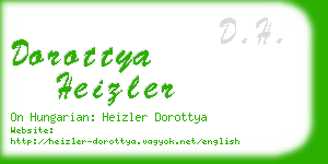 dorottya heizler business card